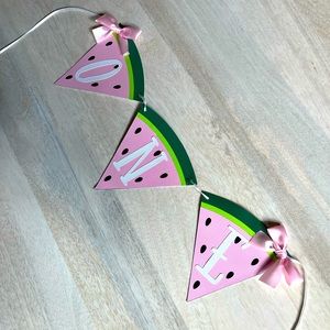 First Birthday “One in a melon” or watermelon themed decor